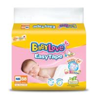 ราคา เบบี้เลิฟเทป NB 84 ชิ้น ฟรี 4 ชิ้น BABY LOVE (73244066)