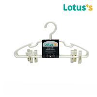 ราคา โลตัสไม้แขวนเสื้อ+กิ๊บหนีบสีขาวแพ็ค3 LOTUSS (70294372)