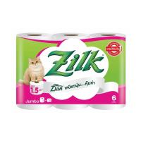 ราคา ซิลค์ จัมโบ้ กระดาษชำระ 6 ม้วน (Zilk Jumbo Tissues Paper 6 Rolls)