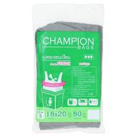 แชมเปี้ยน ถุงขยะแบบมาตรฐาน ขนาด 18 x 20 นิ้ว 80 ใบ (Champion Garbage Bags 18 x 20inch 80pcs)
