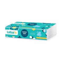 ราคา โลตัสลักซ์ชัวรีซอฟท์เช็ดหน้า 130แผ่น LOTUSS (74335510)