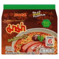 มาม่า บะหมี่กึ่งสำเร็จรูป รสเป็ดพะโล้ 55กรัม x 6 ซอง (Mama Pa Lo Duck Flavour Instant Noodles 55g x 6 Packs)