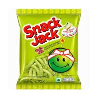 ราคา สแน็คแจ๊ค ขนมถั่วลันเตาอบกรอบ สูตรเจ 70กรัม (Snack Jack Wasabi Flavour Vegetarian Green Pea Snak 70g)