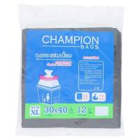 แชมเปี้ยน ถุงขยะแบบมาตราฐาน ขนาด 30 x 40 นิ้ว 12 ใบ (Champion 30&quot; x 40&quot; Garbage Bags 12 pcs)