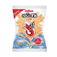 คาลบี้ ข้าวเกรียบกุ้ง รสดั้งเดิม 32กรัม (Calbee Original Flavoured Prawn Crackers 32g)