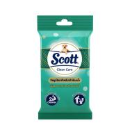 สก๊อตต์ เอ็กซ์ตร้าแคร์ กระดาษชำระแบบเปียก 10 แผ่น (Scott Extra Care Moist Toilet Wipes 10pcs)