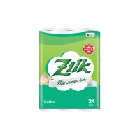 ราคา ซิลค์ คอตตอน กระดาษทิชชูม้วน คุณภาพดียิ่งขึ้นหนา 2 ชั้น 24 ม้วน (Zilk Kotton 2-ply To Better Quality Tissue Roll 24 Roll)