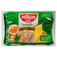นิสชิน บะหมี่กึ่งสำเร็จรูป รสหมูสับ 60กรัม x 10 ซอง (Nissin Minced Pork Flavoured Instant Noodles 60g x 10pcs)