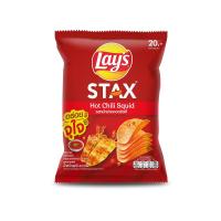 ราคา เลย์ สแตคส์ มันฝรั่งทอดกรอบรสหมึกย่างฮอตชิลลี่ 55กรัม (Lay&#39;s Stax Hot Chili Squid Potatoes Chips 55g)