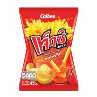 แจ็กซ์ มันฝรั่งแท่งทอดกรอบ พร้อมซอสพริก 62กรัม (Jaxx Chili Sauce Potato French Fries Snack 62g)