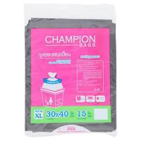 แชมเปี้ยน ถุงขยะแบบมาตราฐาน ขนาด 30 x 40 นิ้ว 15 ใบ (Champion 30&quot; x 40&quot; Garbage Bags 15 pcs)