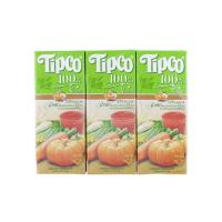 ราคา ทิปโก้น้ำผักผสมผลไม้รวม32ชนิด200มลX3 TIPCO (21672466)