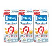 ราคา แลคตาซอยนมถั่วเหลืองรสจืด300มล.แพ็ค 6 LACTASOY (167398936)