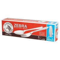 ราคา ZEBRA ช้อนส้อม ลายหยดน้ำ1.0 มม.12คู่ ZEBRA (70100004)