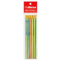 ราคา ตราม้า ดินสอดำ H-2547 HB 6 แท่ง (Horse H-2547 HB Black Pencil 6pcs)