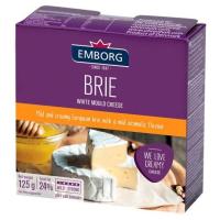 เอ็มบองก์ เนยแข็งบรี สีขาวนวล ขึ้นรูปชีส 24% 125กรัม (Emborg Brie Soft White Moulded Cheese 24% 125g)