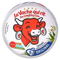 เดอะ ลาฟฟิ่ง คาว ชีสสเปรดกล่อง 140กรัม 8 ชิ้น (The Laughing Cow Creamy & Milky Cheese Spread 140g 8 Portions)