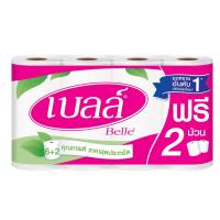 เบลล์ กระดาษม้วน 2 ชั้น ยาว 112 ม. 8 ม้วน (Belle 2-ply 112m. Roll Tissue 8 Rolls)
