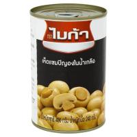 ไมกา เห็ดแชมปิญองในน้ำเกลือ 400กรัม (Mica Whole Champignon Mushrooms In Brine 400g)