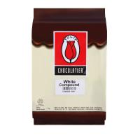 ทิวลิป ผลิตภัณฑ์เคลือบหน้าขนม รสช็อกโกแลต 1กก. (Tulip Chocolate Flavour White Compound 1kg)