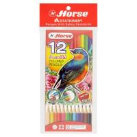 ราคา ตราม้า ดินสอสีไม้ 12 สี 1 กล่อง (Horse 12 Colors Colored Pencils 1 Box)
