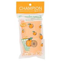 แชมเปี้ยน ถุงขยะแบบม้วน กลิ่นส้ม ขนาด 18 x 20นิ้ว 30 ใบ (Champion Orange Scent Garbage Bags Roll 18 x 20inch 30 bags)