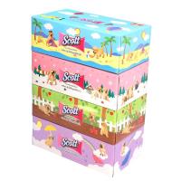 สก๊อตต์ กระดาษเช็ดหน้า 120 แผ่น x 4 กล่อง (Scott Facial Tissue 120pcs x 4 boxes)