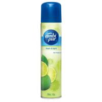 แอมบิเพอร์ เฟรช แอนด์ ไลท์ สเปรย์น้ำหอมปรับอากาศกลิ่นมะนาว 300มล. (Ambi Pur Fresh &amp; Light Lemon Scented Air Freshener Spray 300ml)