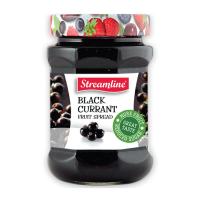 สตรีมไลน์ แยมแบล็คเคอร์แรนท์ สูตรลดปริมาณน้ำตาล 400กรัม (Streamline Reduced Sugar Blackcurrant Jam 400g)