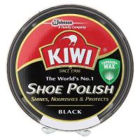 กีวี ยาขัดรองเท้า สีดำ 45มล. (Kiwi Black Shoe Polish 45ml)