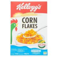 เคลล็อกส์ คอร์นเฟลกส์ แผ่นข้าวโพดอบกรอบ รสคลาสสิค 150กรัม (Kellogg&#39;s Corn Flakes Classic Flavour Corn Flakes 150g)