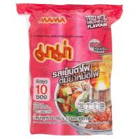 มาม่า บะหมี่กึ่งสำเร็จรูป รสเย็นตาโฟต้มยำหม้อไฟ 60กรัม x 10 ซอง (MAMA Yentafo Tom Yum Mohfai Flavour Instant Noodles 60g x 10 pcs)