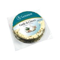 เลมนอส ครีมชีสสเปรด ผสมการ์ลิค แอนด์ไชว์ 125กรัม (Lemnos Garlic &amp; Chives Cream Cheese 125g)