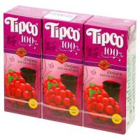 ราคา ทิปโก้น้ำองุ่นแดง100%200มล. แพ็ค 3 TIPCO (163208403)