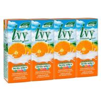 ราคา ไอวี่นมเปรี้ยวรสส้มสายน้ำผึ้ง180มล. แพ็ค 4 IVY (169234863)