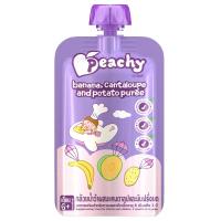 ราคา พีชชี่ กล้วยน้ำว้าแคนตาลูปมันฝรั่งบด110ก PEACHY (70062358)
