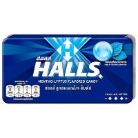 ฮอลล์ คูลล์ ลูกอมเมนโท-ลิปตัส ผสมคูลลิ่งคริสตัล 22.4กรัม (Halls Cool Mentho-Lyptus Candy With Cooling Crystals 22.4g)