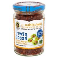แม่ประนอม น้ำพริกสวรรค์ 134กรัม (Mae Pranom Fish Flavor Crushed Chili 134g)