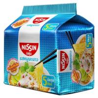 ราคา นิสชิน บะหมี่กึ่งสำเร็จรูป รสหมูมะนาว 60กรัม x 5 ซอง (Nissin Moo Manao Flavour Instant Noodles 60g x 5pcs)