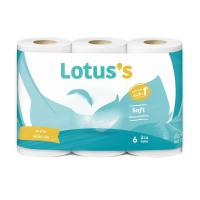 ราคา โลตัสซอฟท์กระดาษชำระ 6ม้วน LOTUSS (10698256)