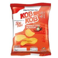 ก๊อบ กอบ มันฝรั่งทอดกรอบ แผ่นหยัก รสเฟรนซ์สลัด 68กรัม (Kob Kob French Salad Flavour Ridged Cut Potato Chips 68g)