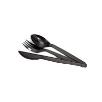 ราคา เอโร่ ชุดช้อนส้อมมีดดำ+กระดาษ 1X50 ARO (52642825)