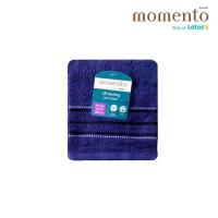 ราคา MOMENTO ผ้าขนหนูเนื้อนุ่มนุ่มน้ำเงิน 15X30 นิ้ว MOMENTO (52406758)