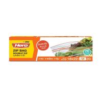 ราคา HERO ถุงซิปล็อก 2 ชั้น 18X22 CM SIZE M HERO (52550588)