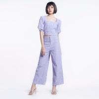 ราคา เสื้อแขนพองปักลาย ฟ้า M ME STYLE (52698958)