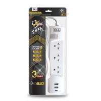 ราคา BLL ปลั๊กไฟ 3ช่อง 1สวิทซ์ 2USBC 3M B76 BLL (52104708)