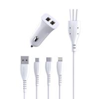 ราคา ที่ชาร์จในรถยนต์พร้อมสาย 3IN1 SDM-D66E (52516699)