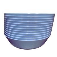 ราคา ชามกลมใบบัวABS สีฟ้า7.5นิ้ว แพ็ค12ชิ้น (52566881)
