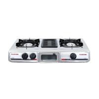 ราคา KASHIWAเตาแก๊สย่าง3หัว K3001 สีดำ KASHIWA (75548184)