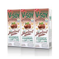 ราคา วีซอย นมถั่วเหลือง สูตรเฮเซลนัท 180มล. แพ็ค 3 V-SOY (171264897)